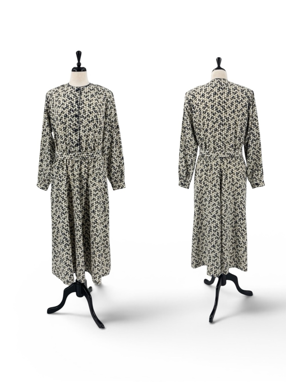 Vintage Orvis Belted Shirt Dress Cottagecore Size 12 NWT